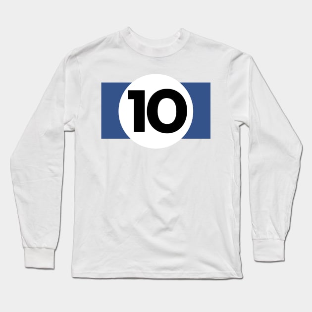 Billiard, Ten Ball Long Sleeve T-Shirt by Heyday Threads